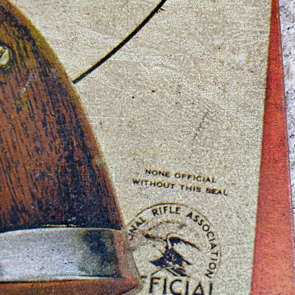 🧨 Original American Rifleman Metal Sign 🔫 NRA Stevens USA - Picture 13 of 14